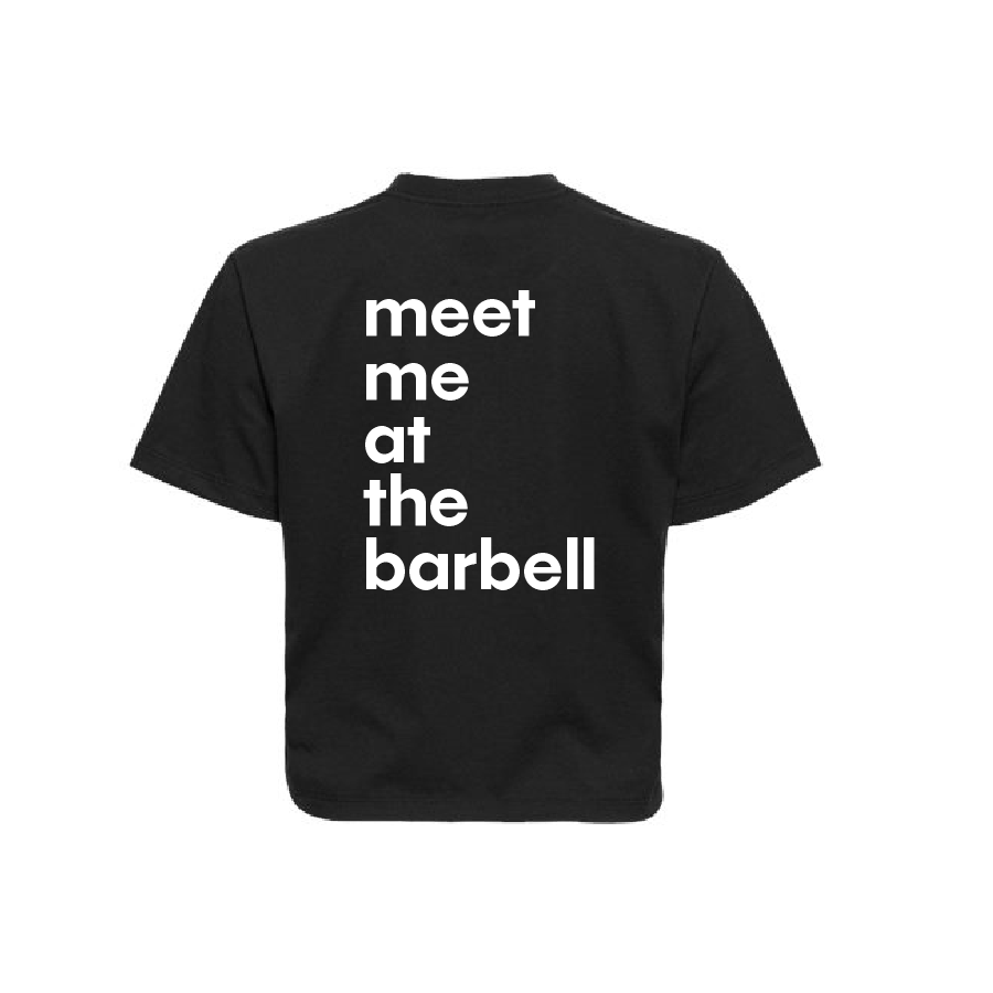 Meet Me at the Barbell Boxy Tee