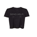Send Help Flowy Crop Tee